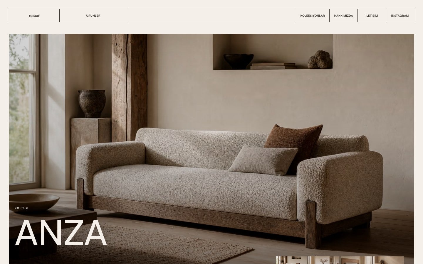 Nacar Mobilya, desktop view