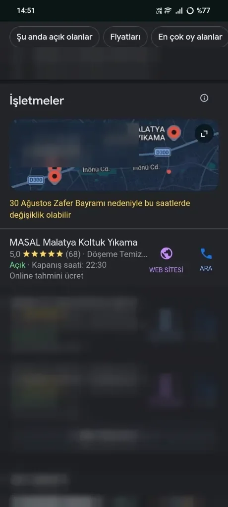 MASAL at the top of Google search